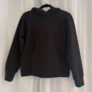 Lululemon Loungeful Cropped Hoodie Black Size 4